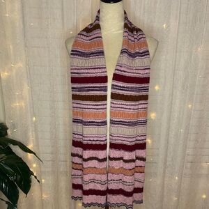 Missoni Multicolor Striped Knit Scarf